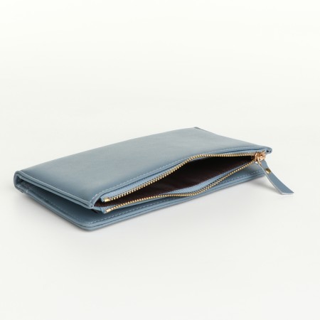 Women's wallet on magnets, blue color-3