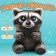 Soft toy "raccoon"