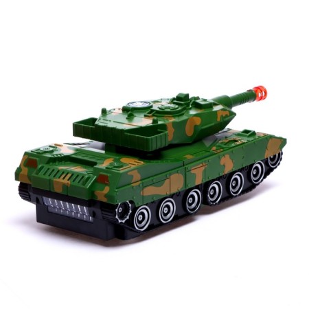 The Tank robot is transformed, light and sound effects, it works from batteries-3