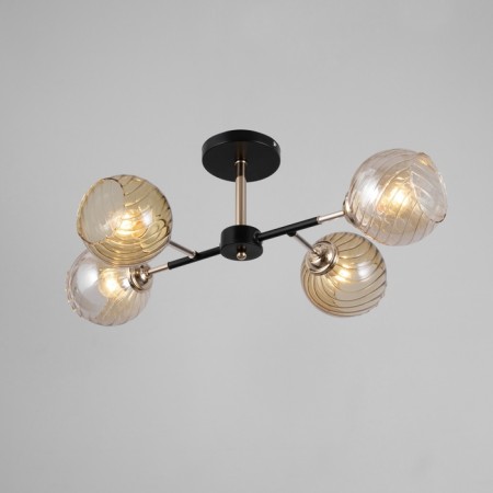 Sender chandelier 4he27 40W black and gold 52x36x27 cm-1