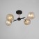 Sender chandelier 4he27 40W black and gold 52x36x27 cm