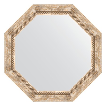 Mirror in the baguette frame, Provence with weaving 70 mm, 63.2x63.2 cm