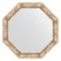 Mirror in the baguette frame, Provence with weaving 70 mm, 63.2x63.2 cm