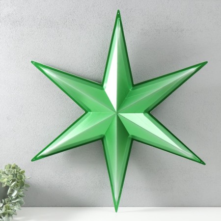 Figure "Star of Pereniapine" large green metallic, 55.7x64 cm-1