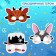 A set of carnival masks of masks "New Year's party", 5 pcs.