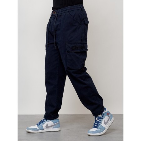 Cargo jeans, size 56, dark blue color-5