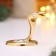New Year. Souvenir snake, metal, glass, white crystals 5.5 × 8 × 6.5 cm