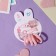 Hair set "Pink Miracle" (2 invisibility 5 cm, 4 elastic bands) Bow, pink