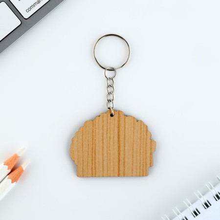 Key keychain "Wooden" Battle Classic ", 5.4 x 4.2 cm-3