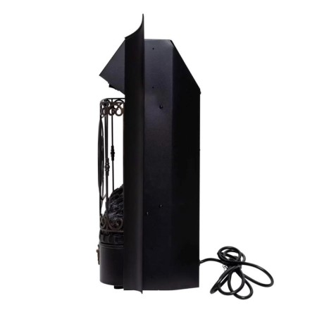 Majestic Lux Black, 20 ", 1550 watts, 2 heating modes, the sound of firewood crackers-3