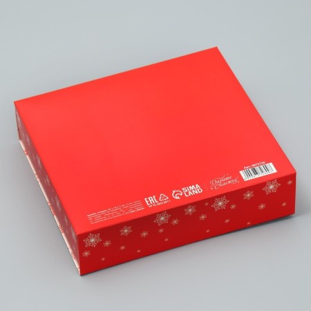 Box a gift New Year's folding bilateral “Winter will give miracles”, 20 x 18 x 5 cm, New Year-5