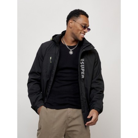 Sports male jacket, size 54, black color-9