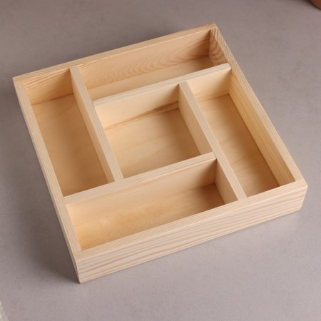 Kashpo wooden, Labyrinth 250*250*50mm.-1