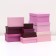 A set of boxes 10 in 1 "lavender" 30.5 x 20 x 13 - 12 x 6.5 x 4 cm