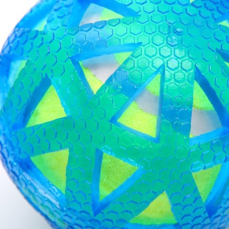 Dog ball "Double pleasure of the web", tpr+felt ball, 7.6 cm-2