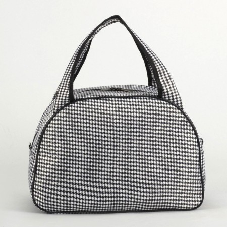 Road bag on a zipper, a suitcase holder, black/white color-1