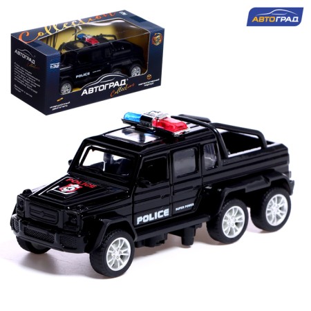 Metal machine "Special services. Jeep ", 1:32, inertia, black color
