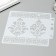 Plastic stencil "Damascus and ornament" 13x14 cm