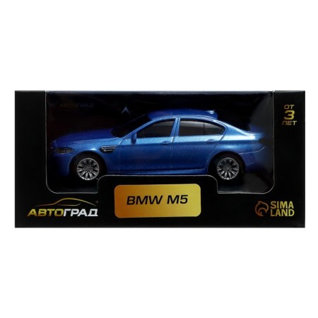 Metal machine BMW M5, 1:43, blue color-4