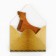 A comb for a beard in the envelope "For strong men" 11 x 10.4cm