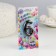 Candle in the Cake "Black Marble", number "6", 5.5 cm