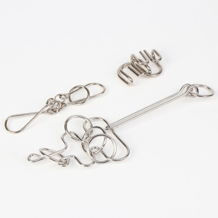 Metal puzzles "Bambem", 3 pieces-2