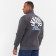 Male sweatshirt is formed, dark gray color, size 52 (xxl)