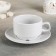 Tea steam porcelain “white”, 250 ml, cup D = 9.1 cm, saucer d = 14.8 cm, stagnant