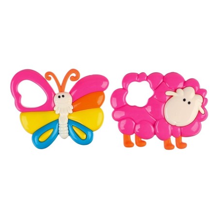 A set of rattles "lamb and butterfly", 2 pcs, baby-2