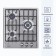 Hon surface Delvento V45V35M001, gas, 3 burners, silver