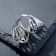 Ring "Right" Skull on the bones, the color of black silver, dimensionless