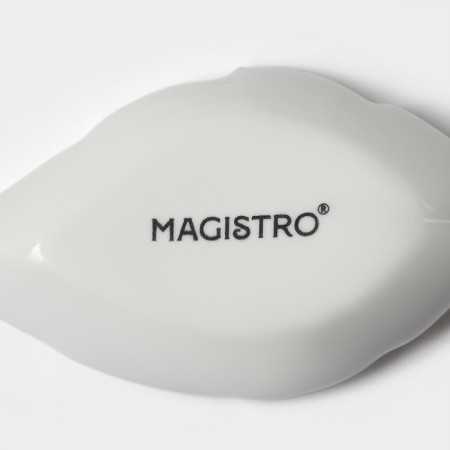 Porcelain caviar with a Magistro handle "Liszt", 9.8 × 4.2 cm, white color-5