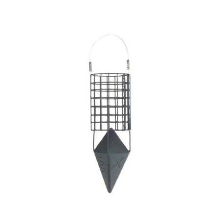 Metallic feeder X-Feeder ME Bullet 4K M Grid, Matt Black, 100 g, 35 ml