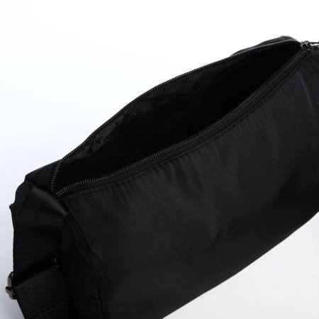 Youth bag with zipper, black color-5