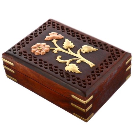 Larissa Casket Wood 17.8x12.7x5.7 cm-3