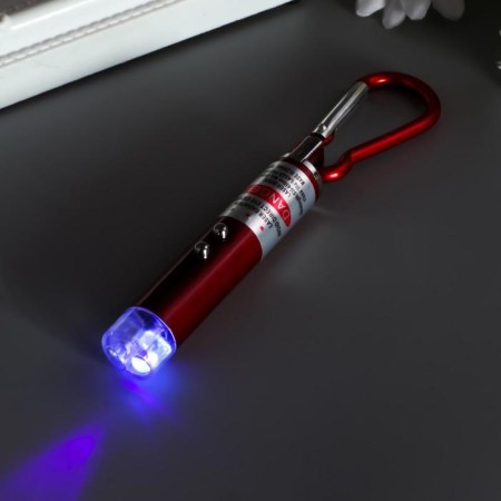 Flashlight+laser 3 metallic mode MIX 6x1x1 cm-5