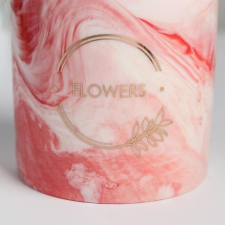 Ceramic glass with embossing, "flowers", 10 x 10 cm-4