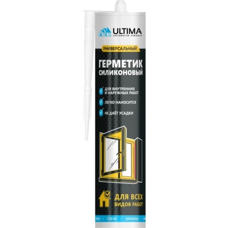 Ultima u sealant, silicone, universal, white, 280 ml