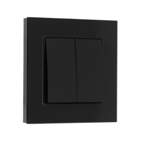 Sin -GLOSSY GLASS, 10 A, 2 keys, hidden, glass, black-1
