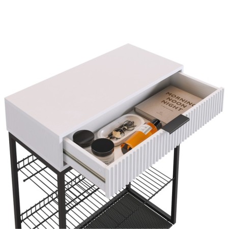 Shoe Velvet, 750 x 334 x 905, white wood/white matte/black muar-4