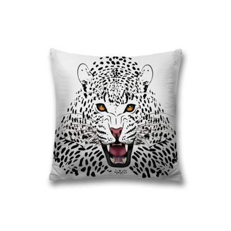 Pillowess decorative "Leopard aggression", on a zipper, size 45x45 cm