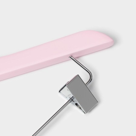 Shoulders - Ladoom hangers, 3 pcs, children, with clamps, 31.5 × 22 cm, pink color-3