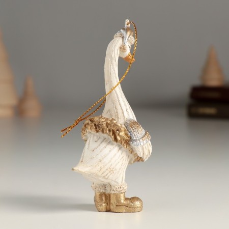 Souvenir Polystone Suspension "Goose in a hat and boots" 5x4.5x11 cm-2