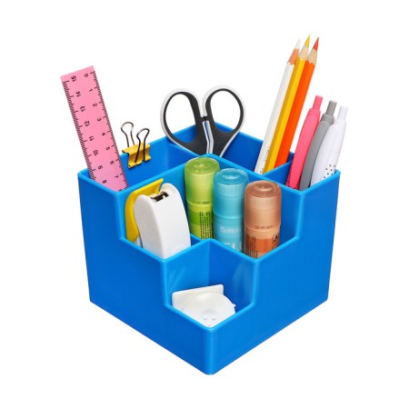 Organizer stand for the office 6 departments Blue color-1