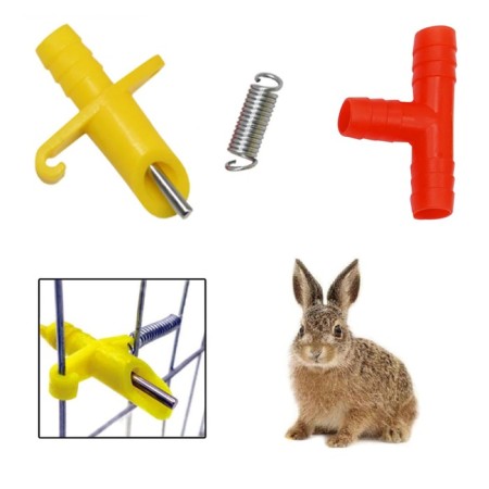 Nippel drinker for rabbits, for cage, plastic, mix, Greengo