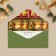 Gift envelope “Coake and warmth in the new year”, software touch, embossing, 19 x 9.2 cm, New Year