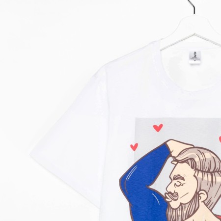 Men's T -shirt KAFTAN "BEST", White, p. 54-7