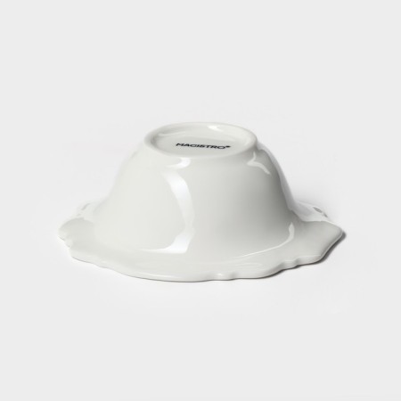 Porcelain salad magistro "suite", 80 ml, d = 10.5 cm, white color-3