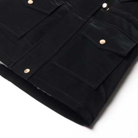 Winter jacket for girls, black color, height 116-122 cm-3