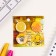 Icons of sunset set 3 pcs d = 25 mm "honey and lemons" 7x7 cm